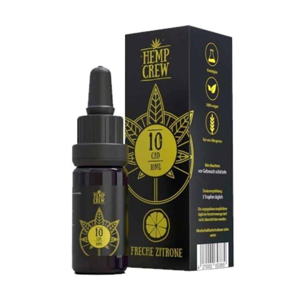 Hemp Crew - Freche Zitrone - CBD Öl 10% (1.000mg) - 10ml