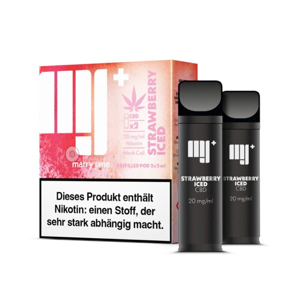 Marry Jane Strawberry Iced CBD Vaporizer Pod