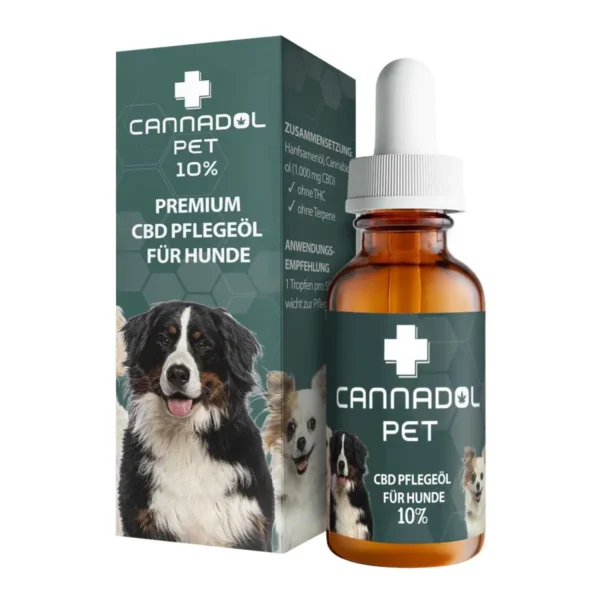 Cannadol Pet 10% Premium CBD Öl für Hunde - (10 ml)
