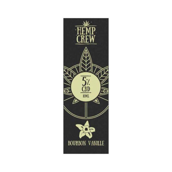 Hemp Crew - Bourbon Vanille - CBD Öl 5% (500mg) - 10ml