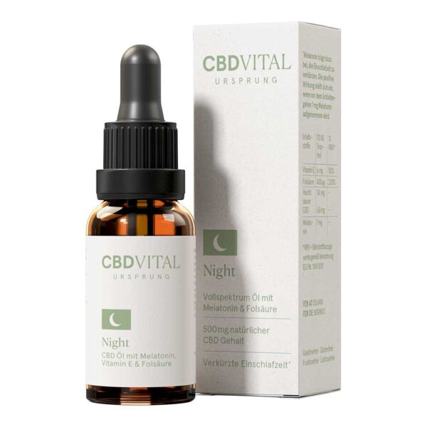 CBD VITAL - Ursprung NIGHT - CBD Öl 3,6% (360mg) - 15ml